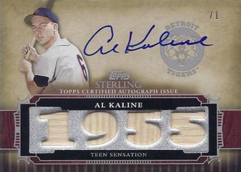 2010 Topps Sterling - Touched By Greatness Relic Quad Autographs Sterling Silver #4TBGAR-19 Al Kaline Front